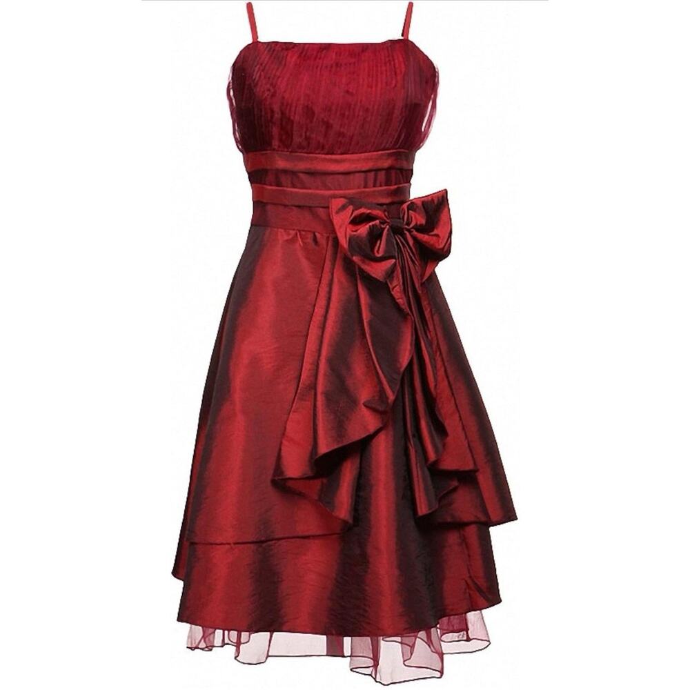 Cocktail Prom Dress Whimsigoth Vamp Y2K - Red Burgundy, Size XS/S